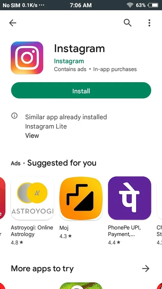 Instagram google play انستجرام للأندرويد