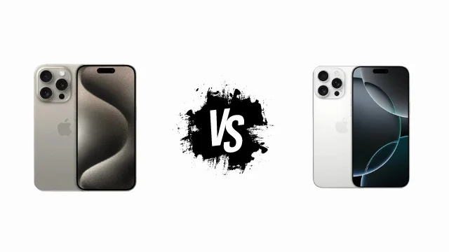 مقارنة بين iPhone 16 Pro و iPhone 15 Pro