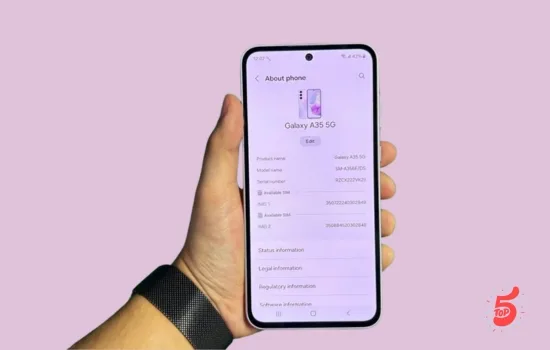 معالج Galaxy A35 5G