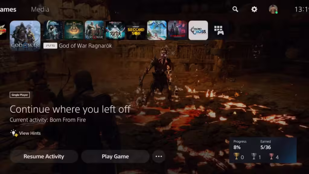 سوني تتخلي عن ميزة استئناف النشاط في PS5