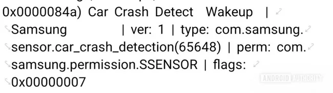 Car Crash Detect sensor Galaxy S25 Ultra Leak Samsung Galaxy S25