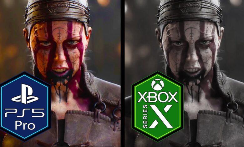 مقارنة بين Hellblade 2 على PS5 Pro و Xbox Series X