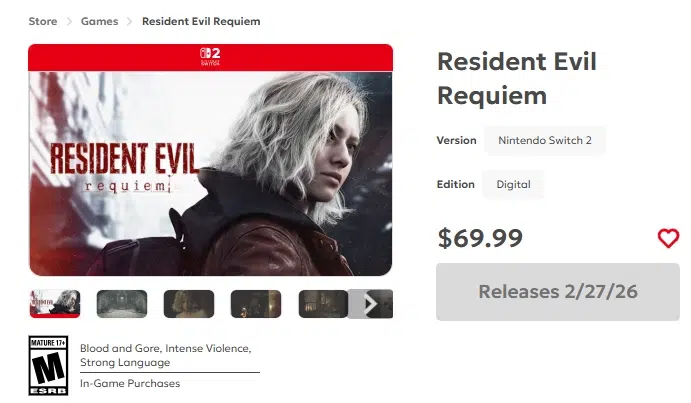سعر Resident Evil Requiem